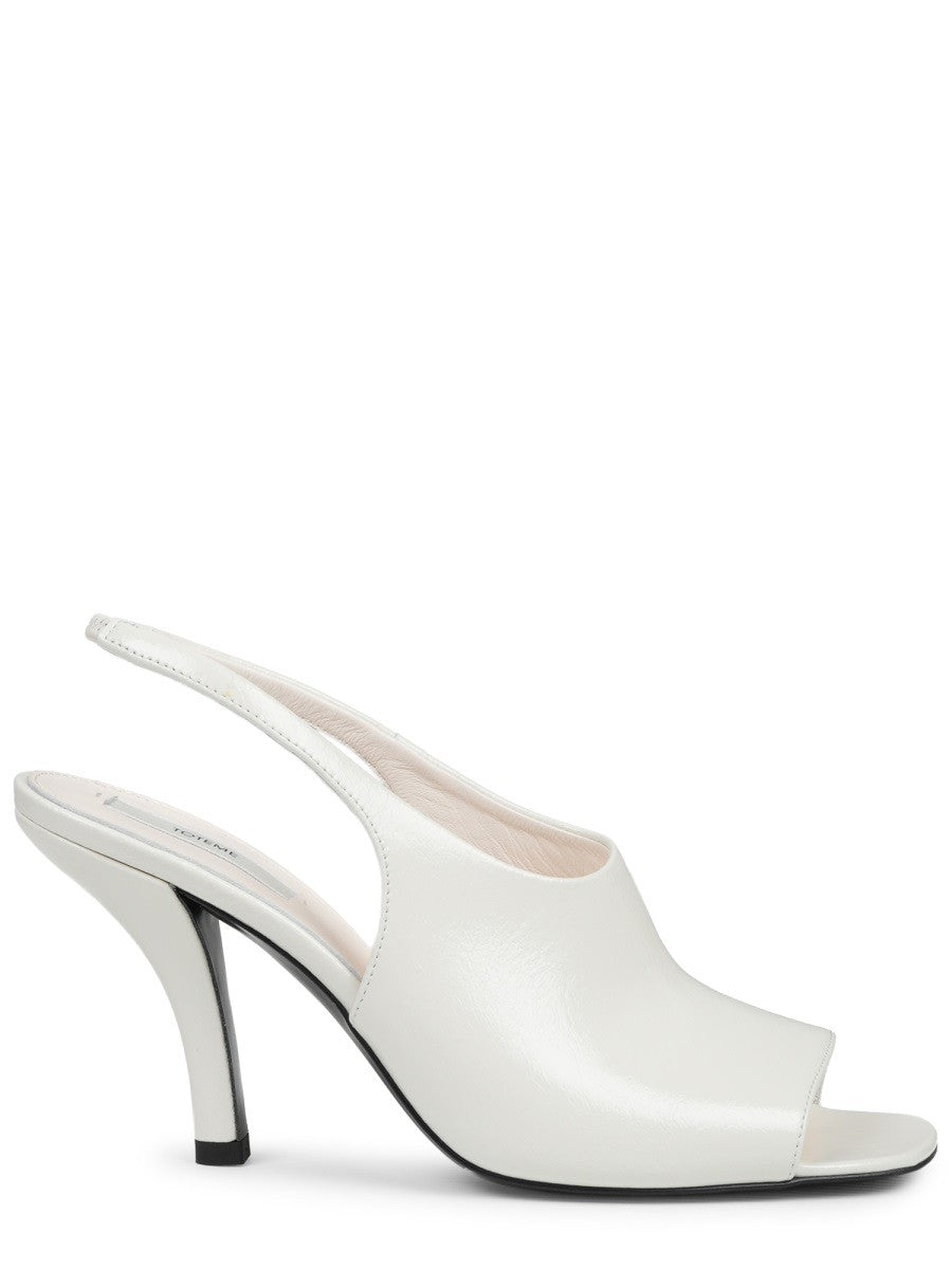 Toteme Women's Sandalo Slingback Contour White