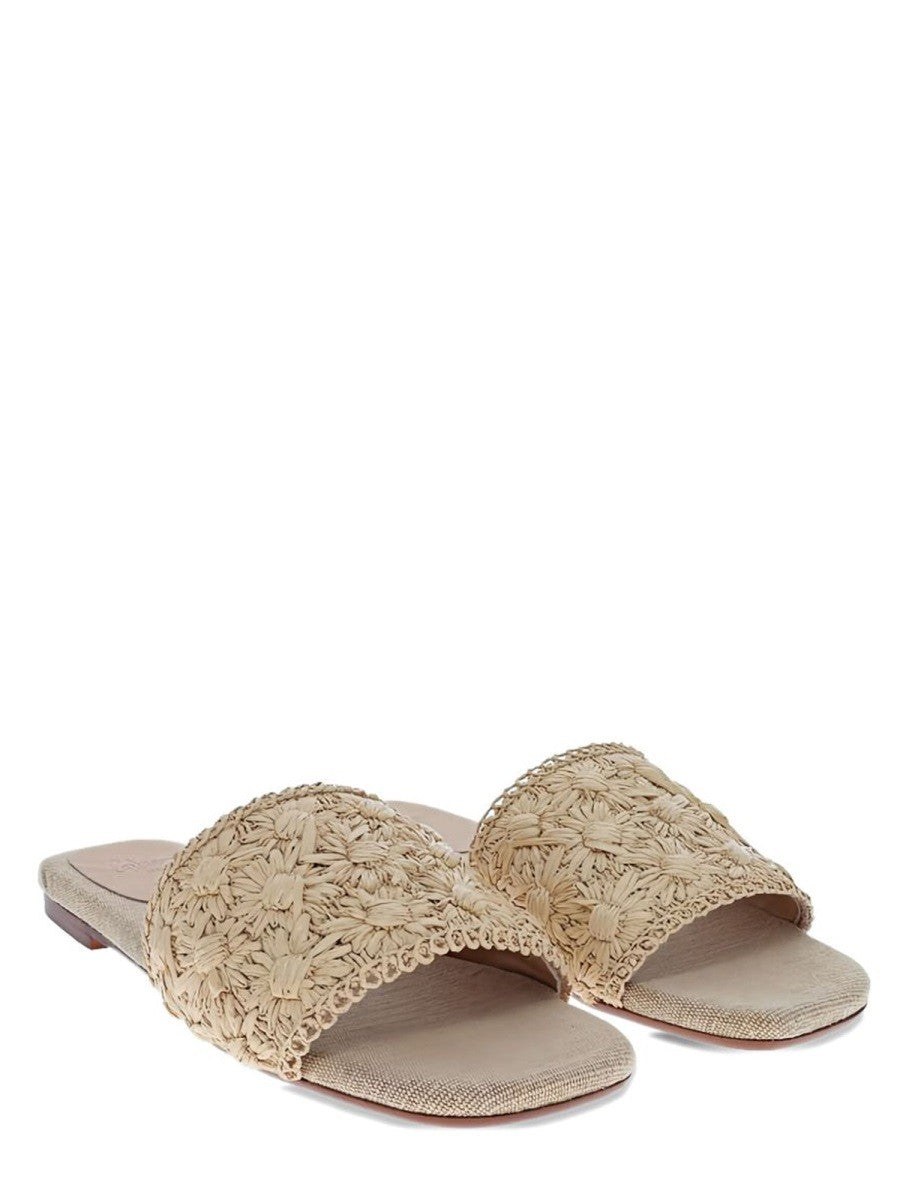 Castañer Women's Slip on Pisa Sandals Beige, view 2