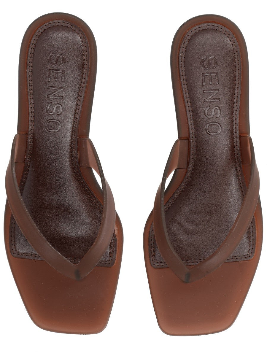 Senso Women's Sandalo Sonya Con Tacco Brown