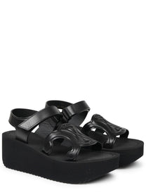 Celine Women's Sandalo Sunny in Pelle Black