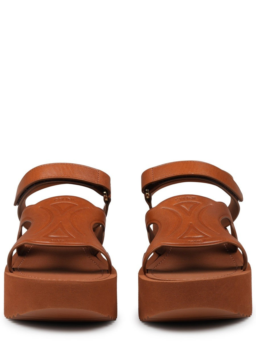Celine Women's Sandalo Sunny in Pelle Beige