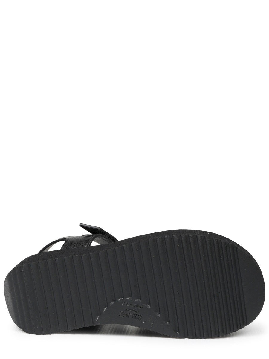 Celine Women's Sandalo Sunny in Pelle Black