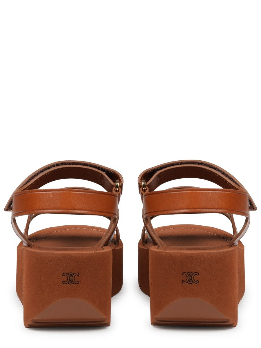 Celine Women's Sandalo Sunny in Pelle Beige