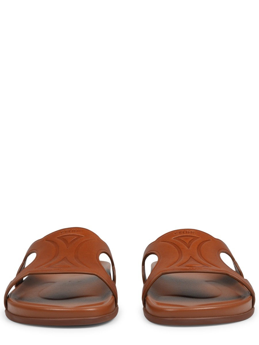 Celine Women's Sandalo Triomphe Con Beige