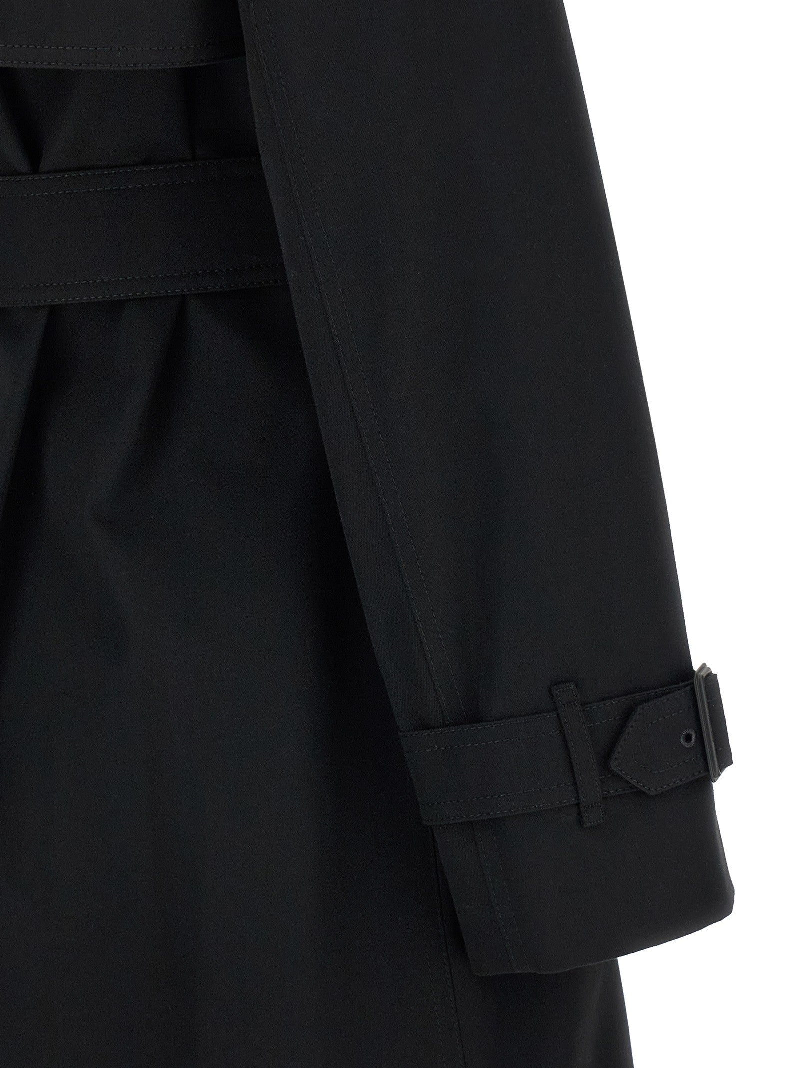 Burberry Sandridge Trench Coat Black