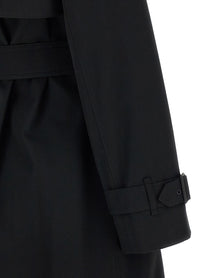 Burberry Sandridge Trench Coat Black