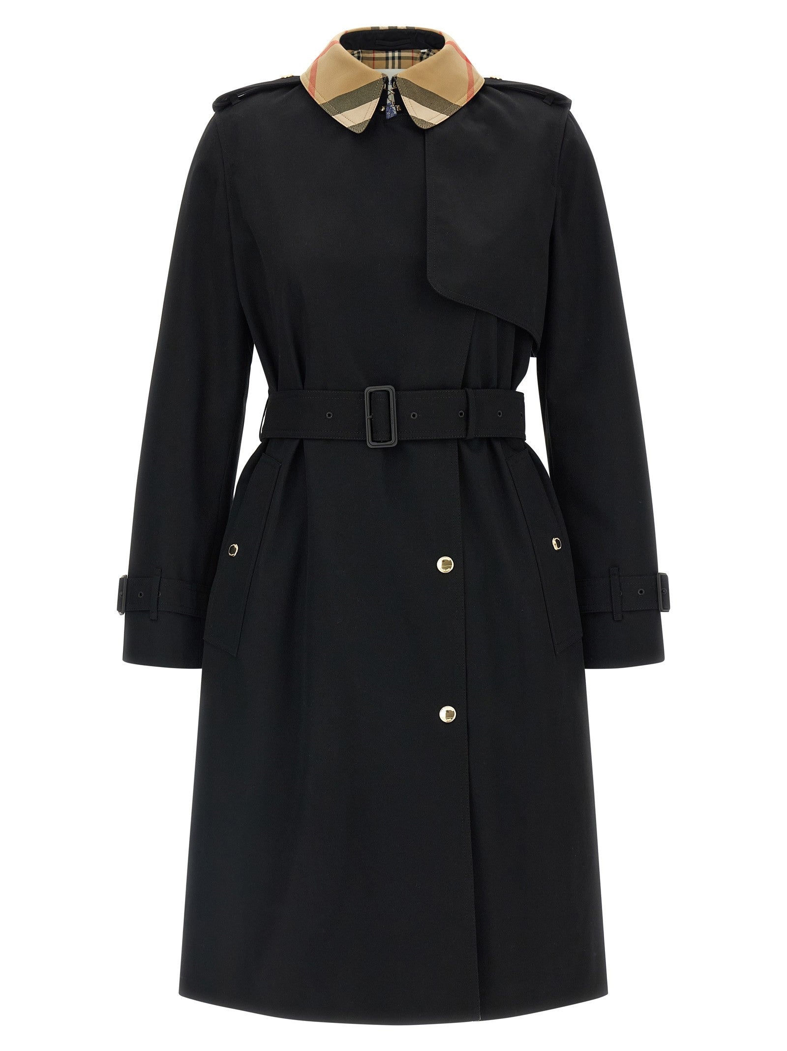 Burberry Sandridge Trench Coat Black