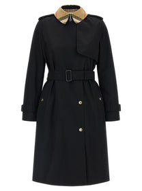 Burberry Sandridge Trench Coat Black