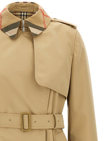 Burberry Sandridge Trench Coat Beige
