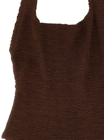 Hunza G Sandy One Piece Swimsuit Brown