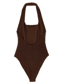 Hunza G Sandy One Piece Swimsuit Brown