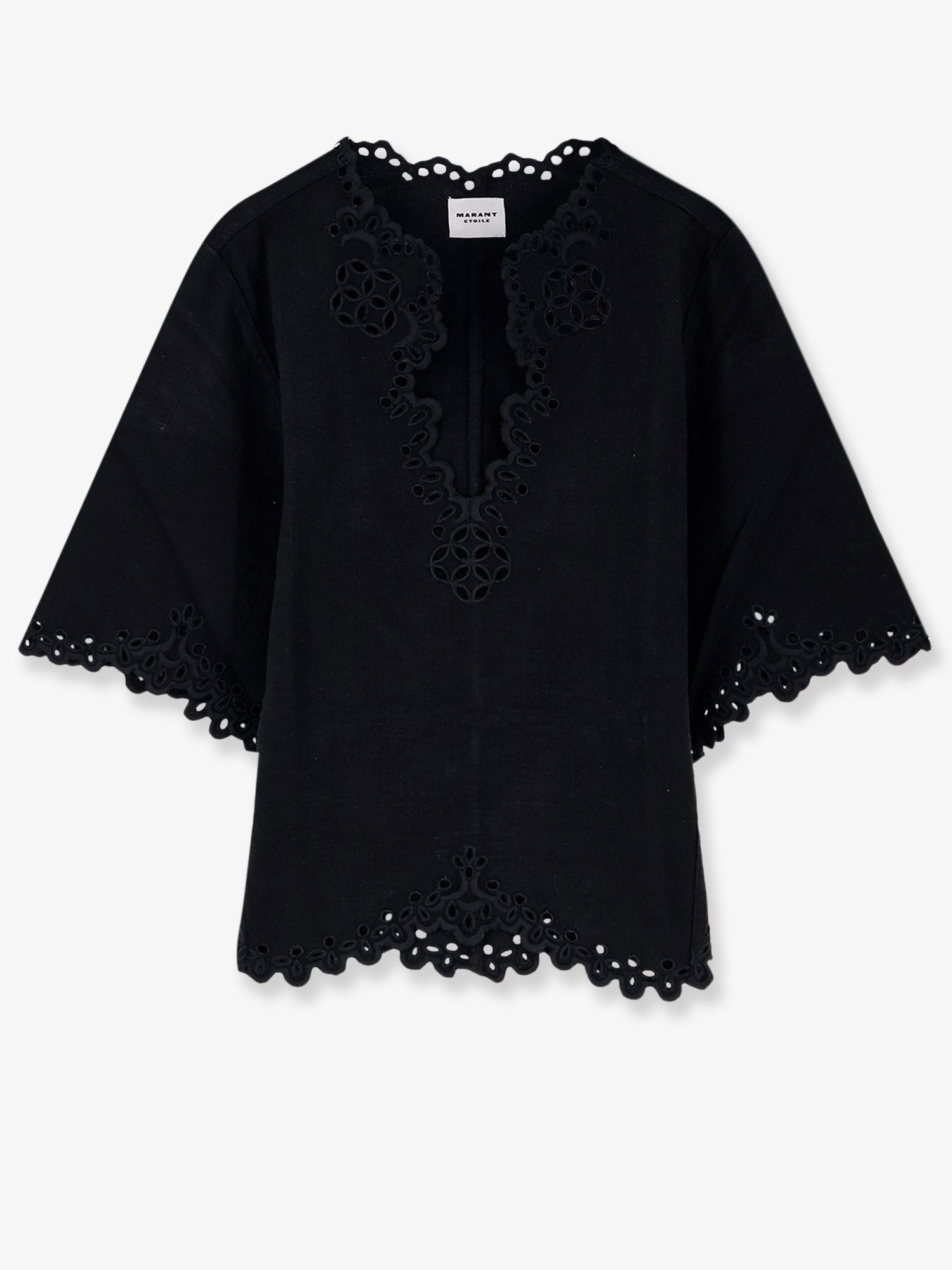 Isabel Marant Étoile Women's Sangallo Cotton Top Black