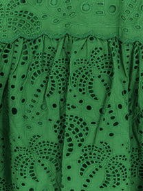 FARM Rio Women's Sangallo Lace Midi Dress Green