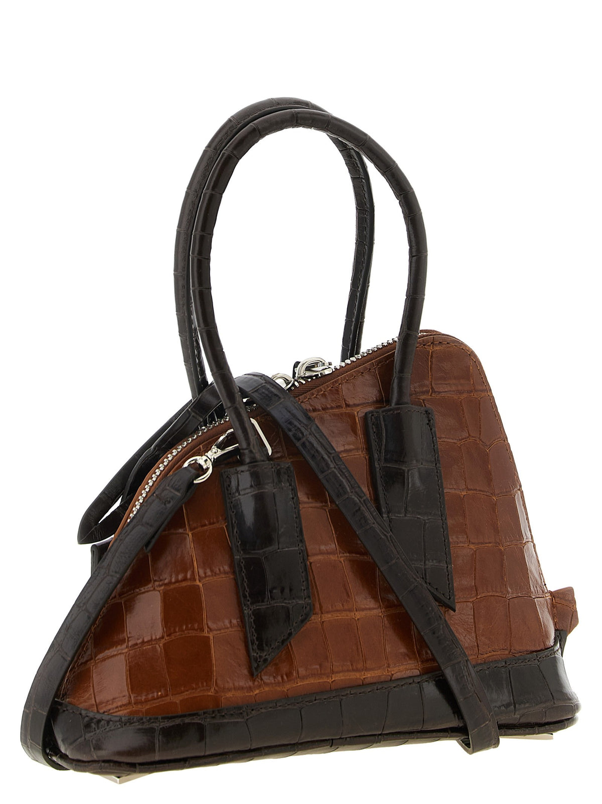 The Attico Sant Ambroeus Mini Handbag Superattico Brown, view 2
