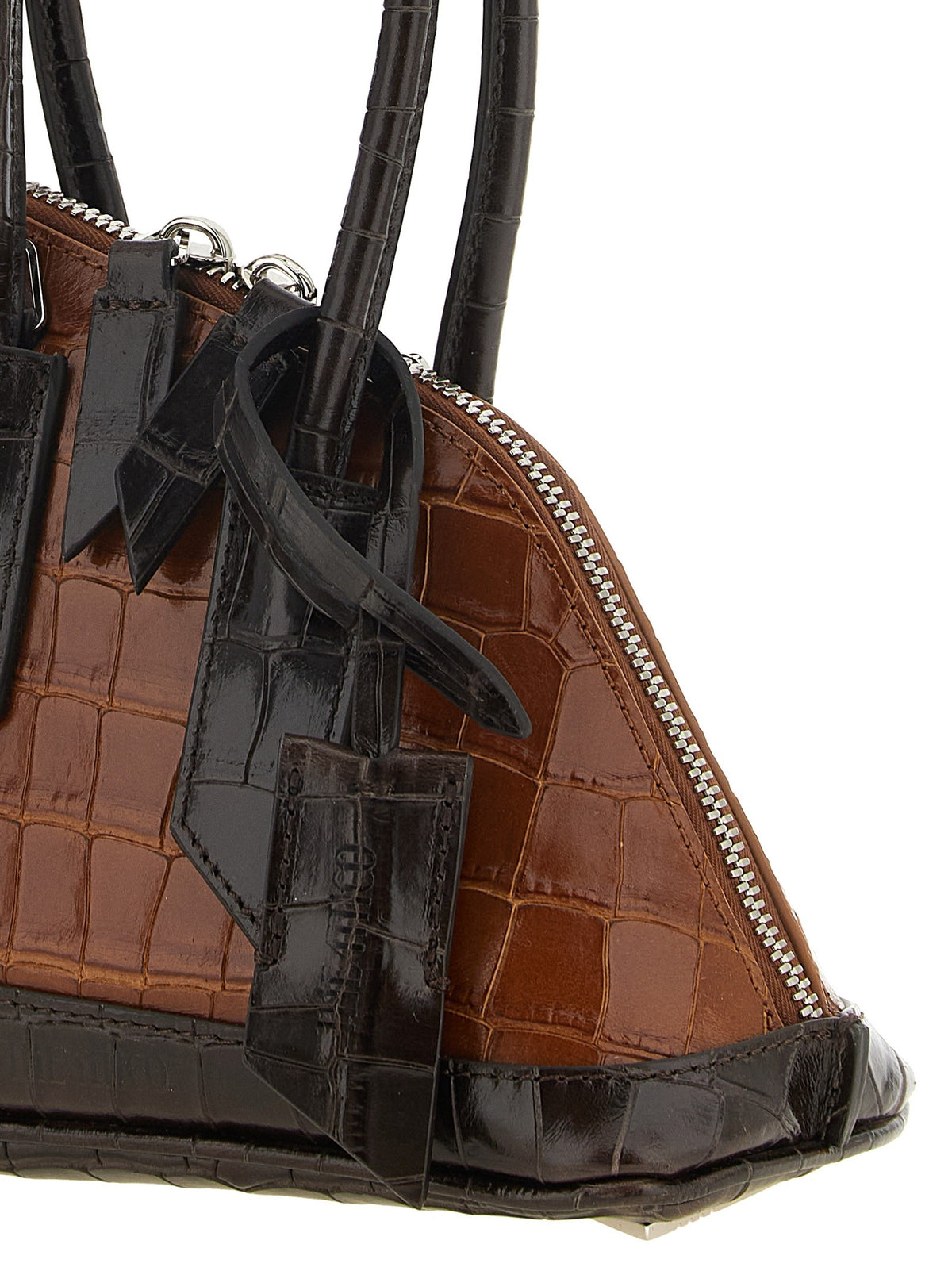 The Attico Sant Ambroeus Mini Handbag Superattico Brown, view 3