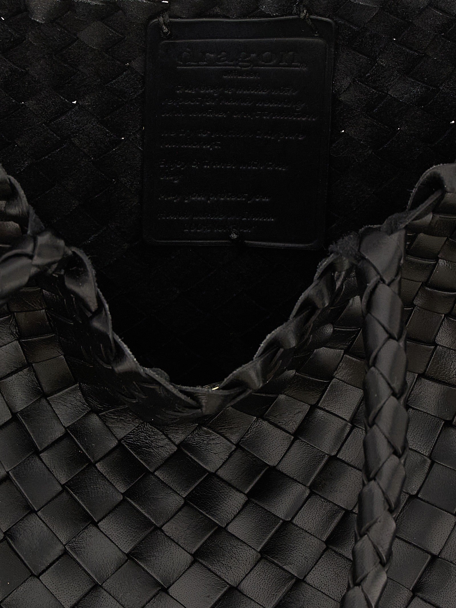 Dragon Diffusion Santa Croce Big Shoulder Bag Black