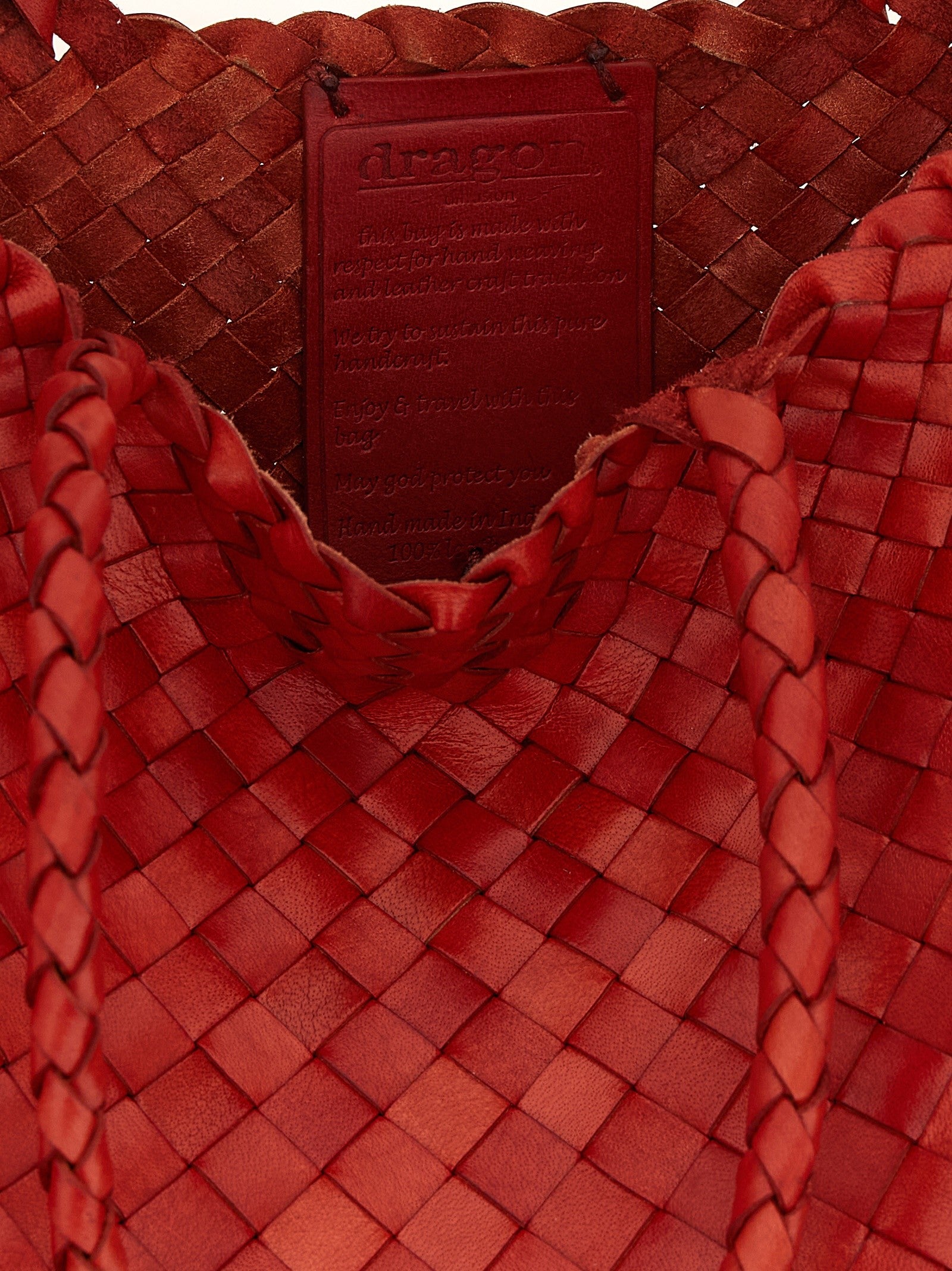 Dragon Diffusion Santa Croce Big Shoulder Bag Red