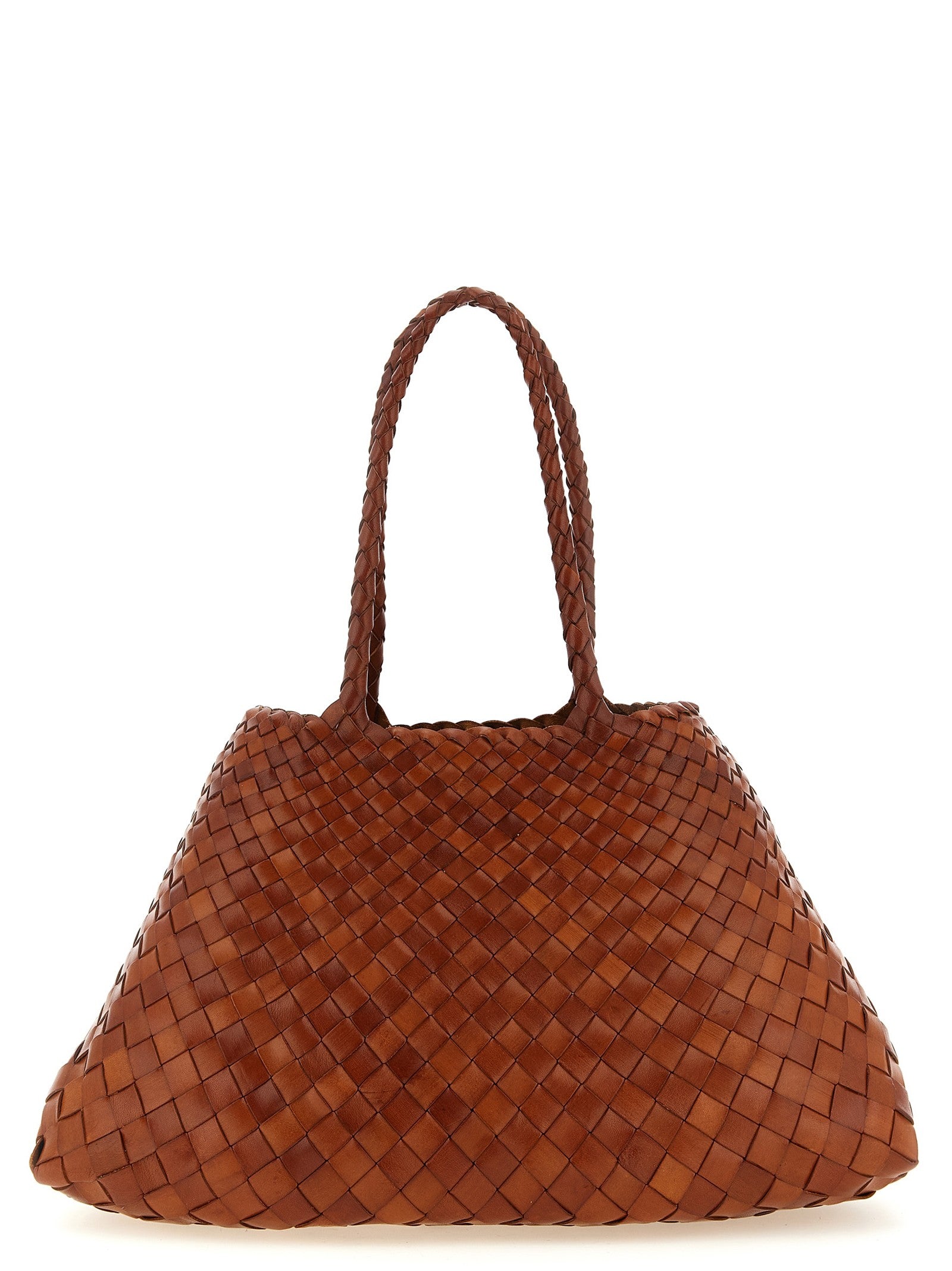 Dragon Diffusion Santa Croce Large Shoulder Bag Brown