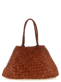 Dragon Diffusion Santa Croce Large Shoulder Bag Brown