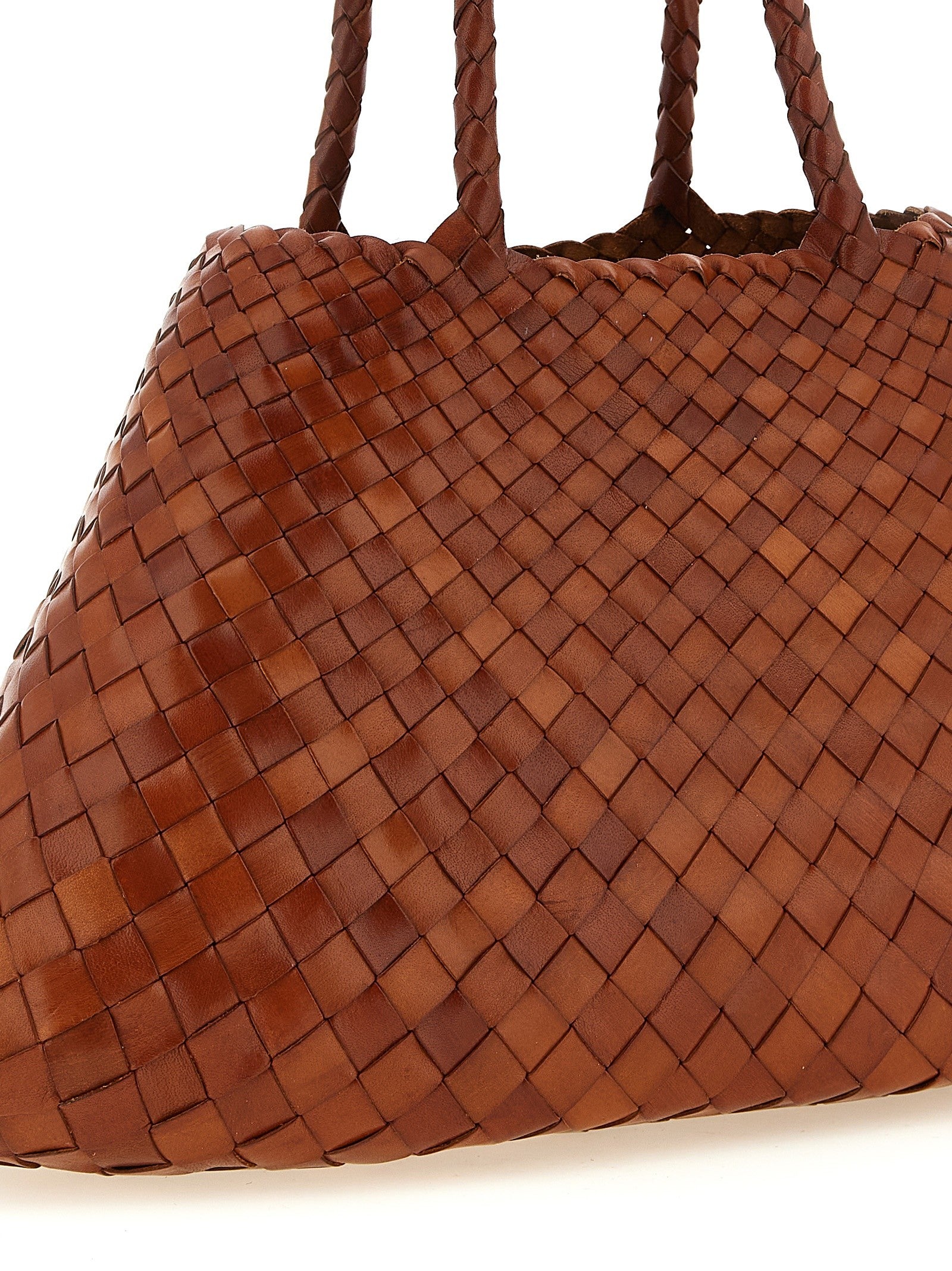 Dragon Diffusion Santa Croce Large Shoulder Bag Brown