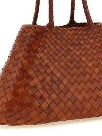 Dragon Diffusion Santa Croce Large Shoulder Bag Brown
