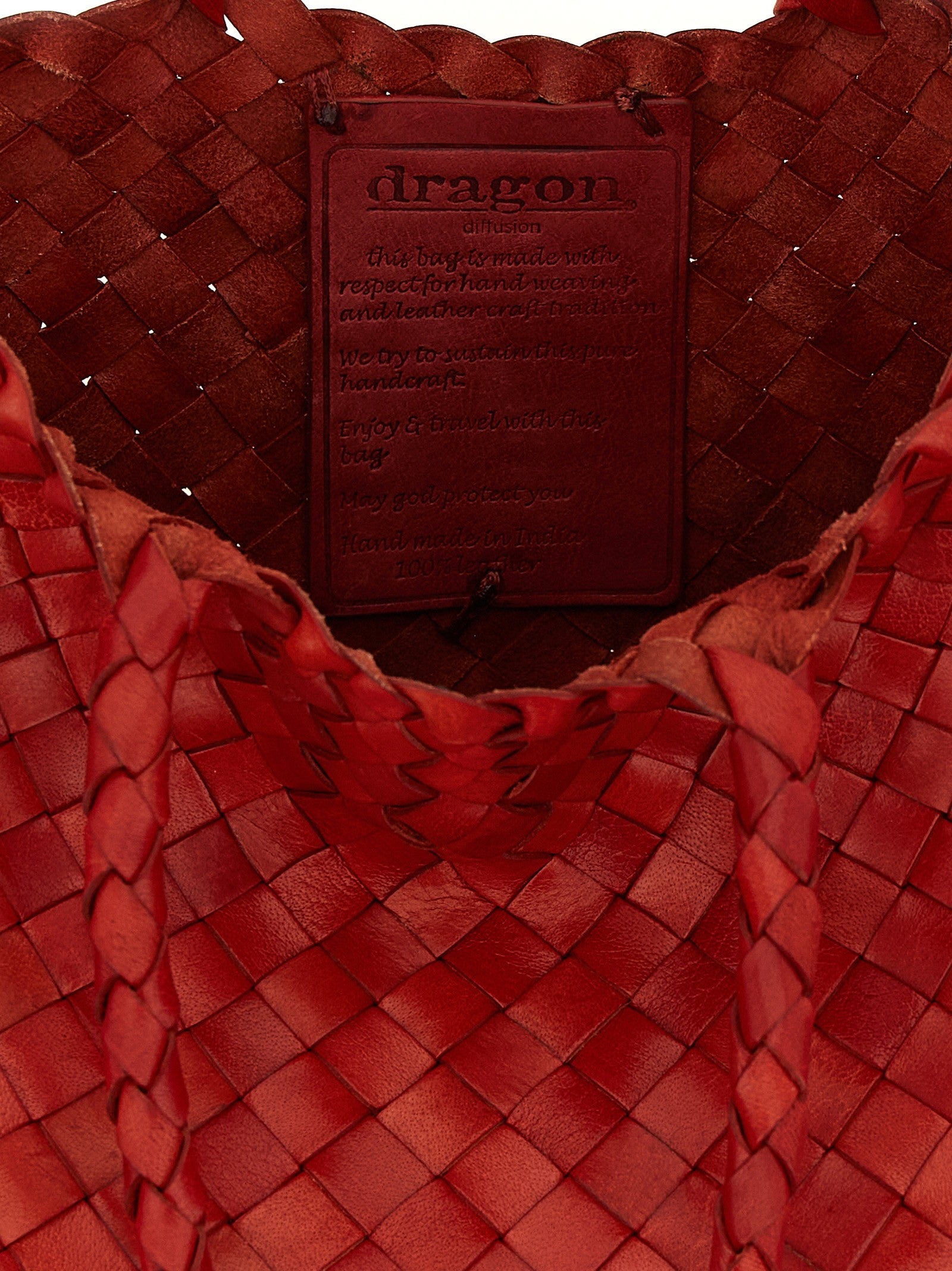 Dragon Diffusion Santa Croce Small Handbag Red