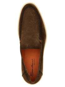 SANTONI - SANTONI - Suede loafers - Men’s Shoes