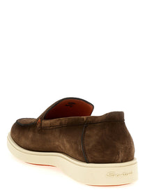 SANTONI - SANTONI - Suede loafers - Men’s Shoes
