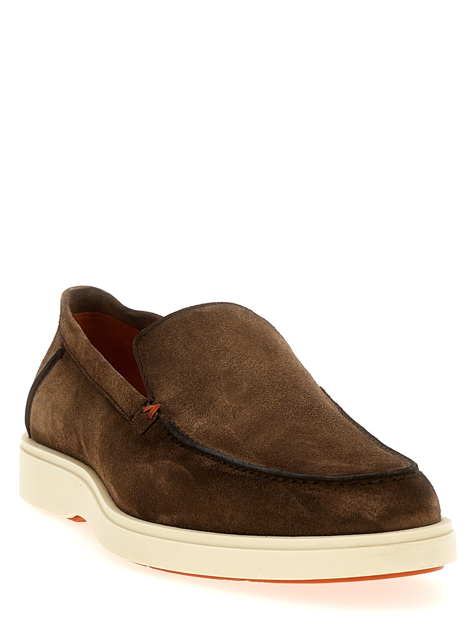 SANTONI - SANTONI - Suede loafers - Men’s Shoes