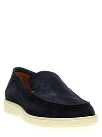 SANTONI - SANTONI - Suede loafers - Men’s Shoes