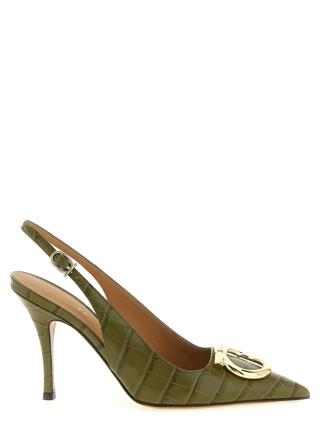 Ferragamo Sara Slingback Green