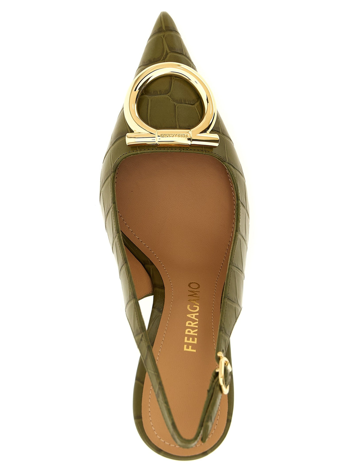 Ferragamo Sara Slingback Green, view 4
