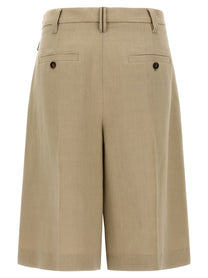 Brunello Cucinelli Sartorial Bermuda Shorts Beige