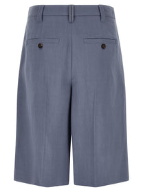 Brunello Cucinelli Sartorial Bermuda Shorts Blue