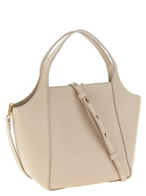 Brunello Cucinelli Sartorial Bucket Small Handbag Beige, view 2