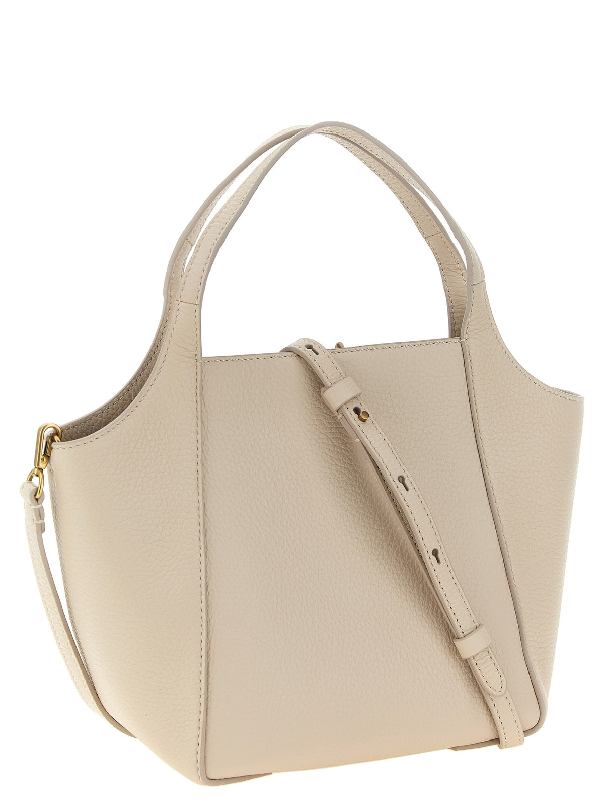 Brunello Cucinelli Sartorial Bucket Small Handbag Beige, view 2