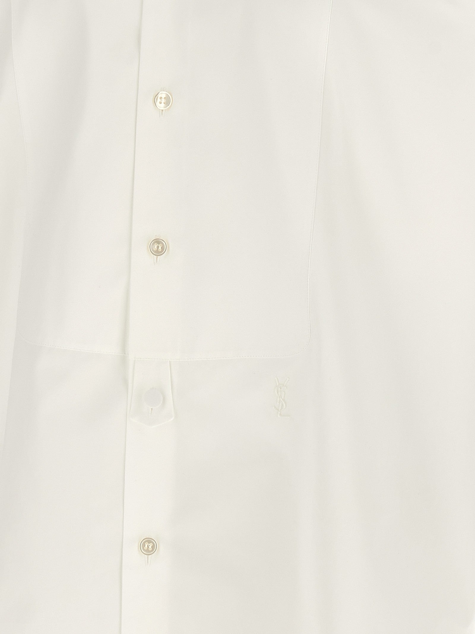 Saint Laurent Sartorial Plastron Shirt White