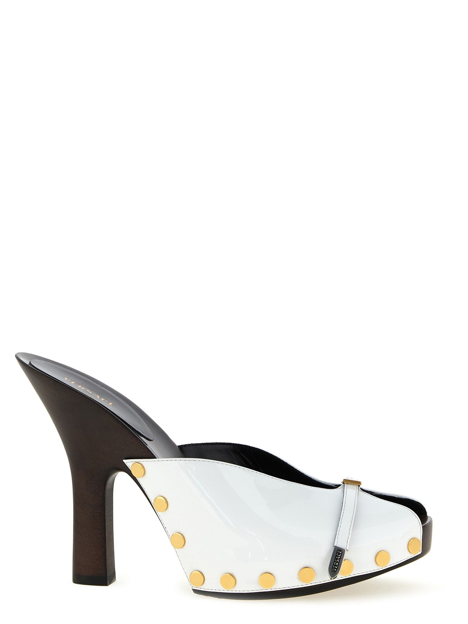 Versace Sassi Clogs White