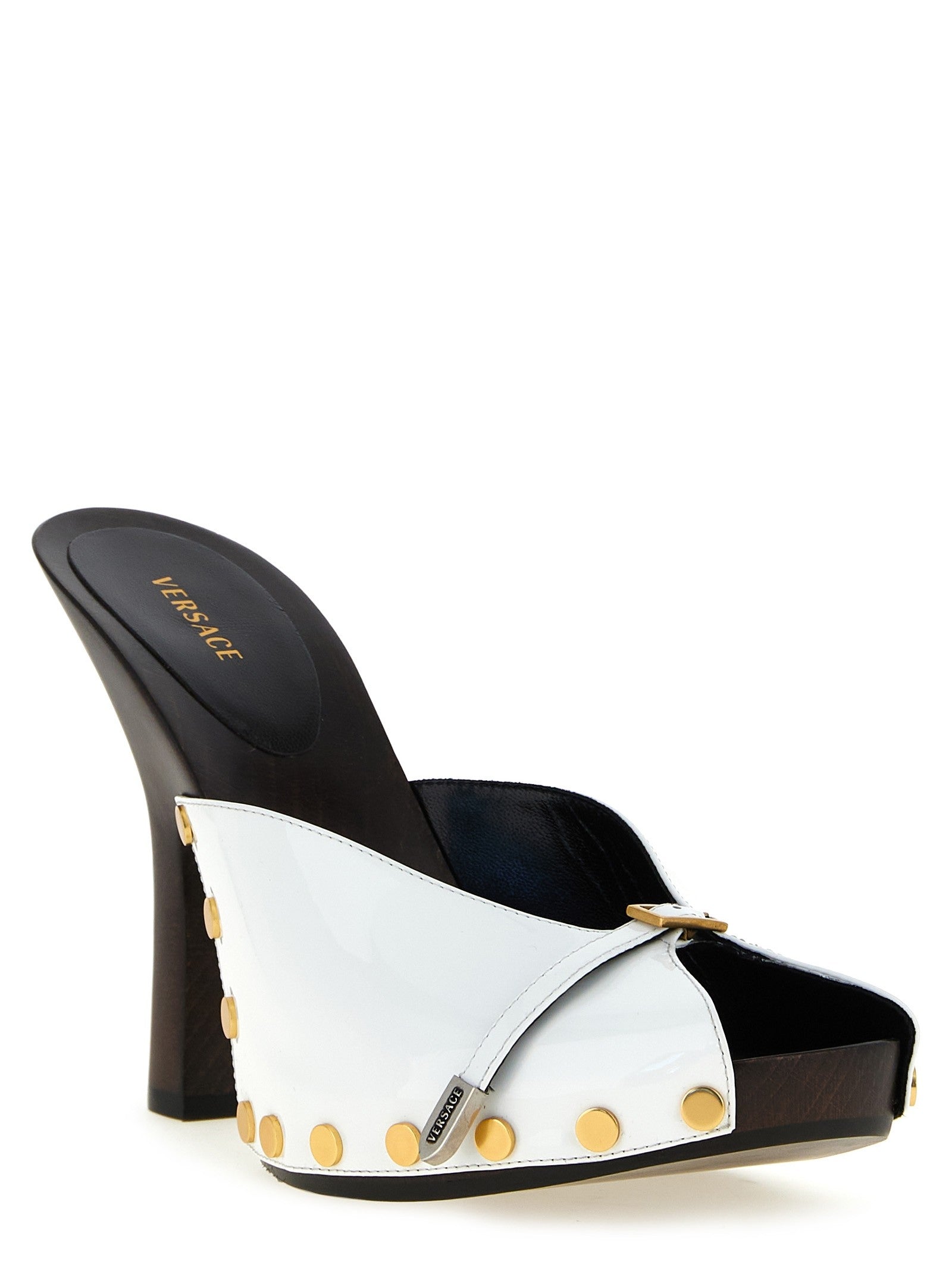 Versace Sassi Clogs White