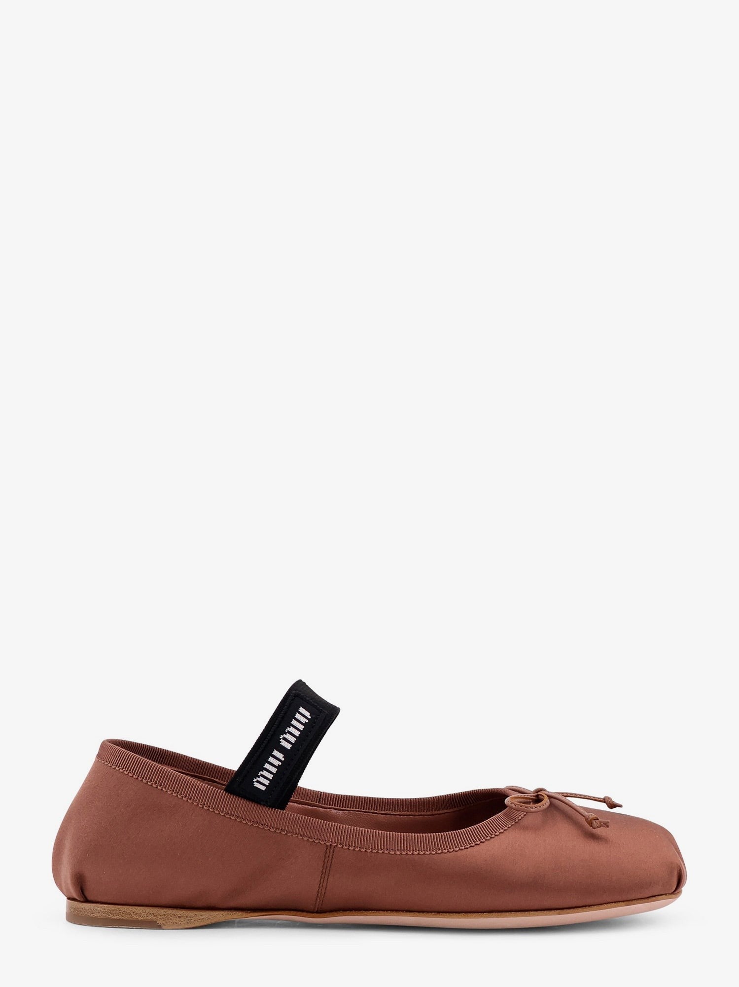 Miu Miu Women's Satin Ballerinas Brown