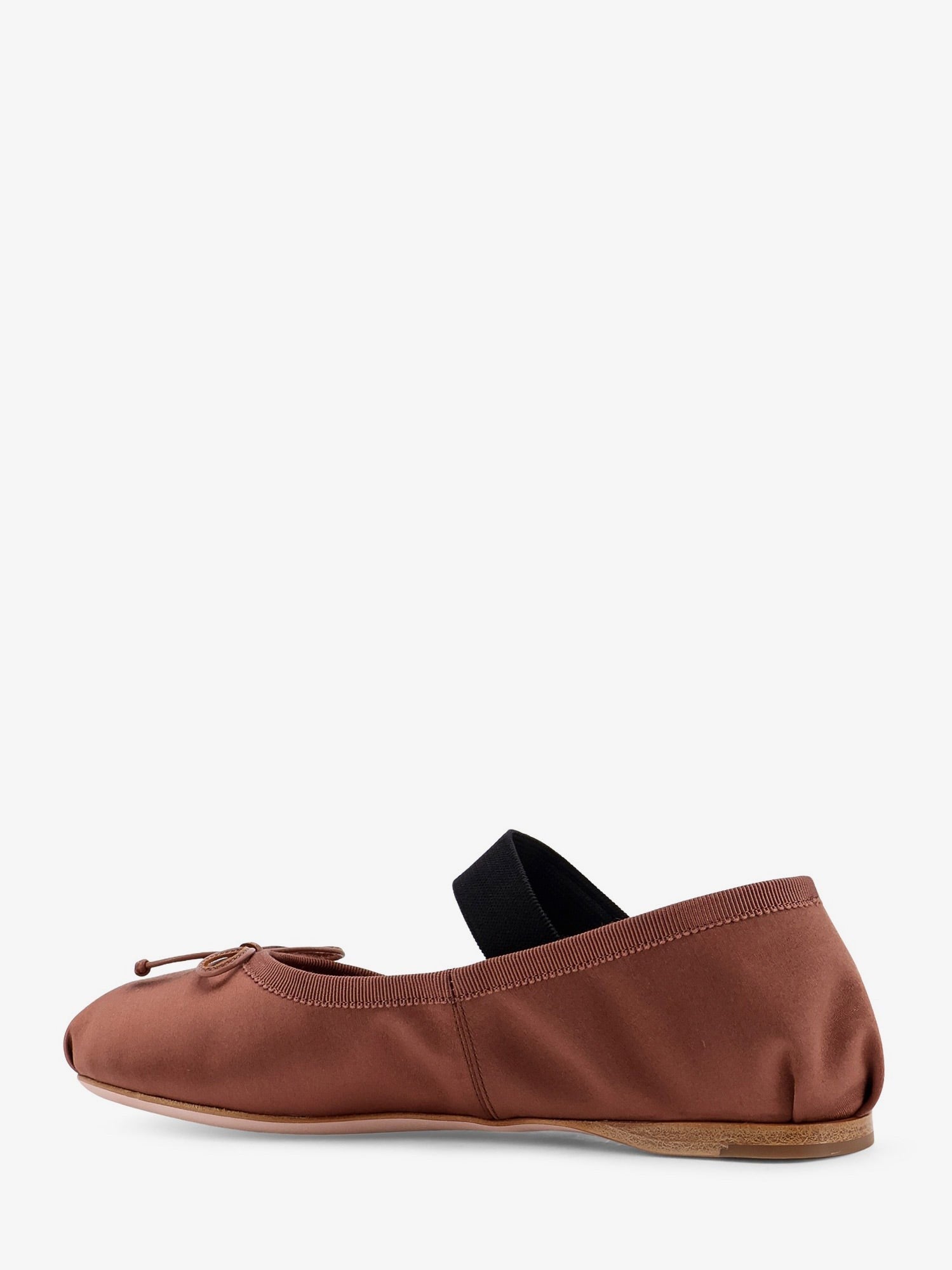 Miu Miu Women's Satin Ballerinas Brown