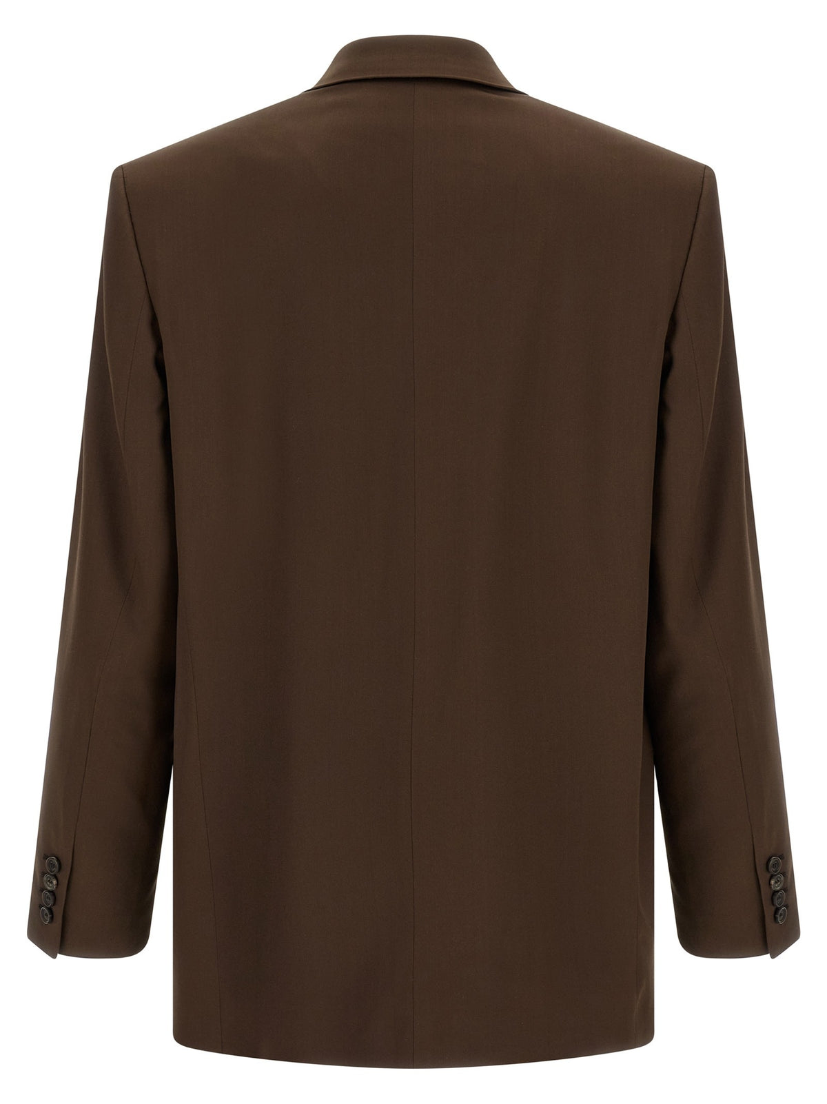 Saint Laurent Satin Blazer Brown, view 2