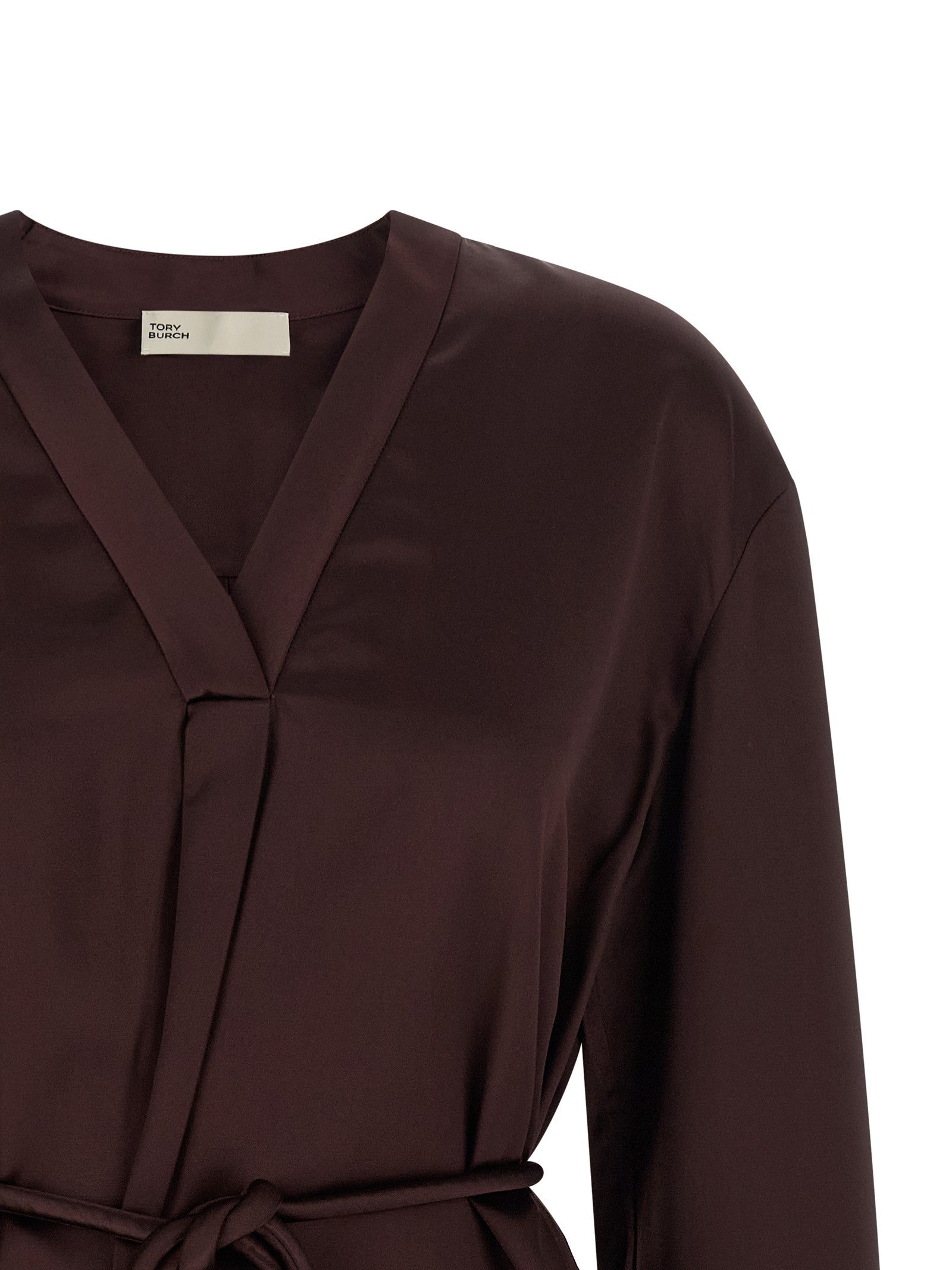 Tory Burch Satin Blouse Red