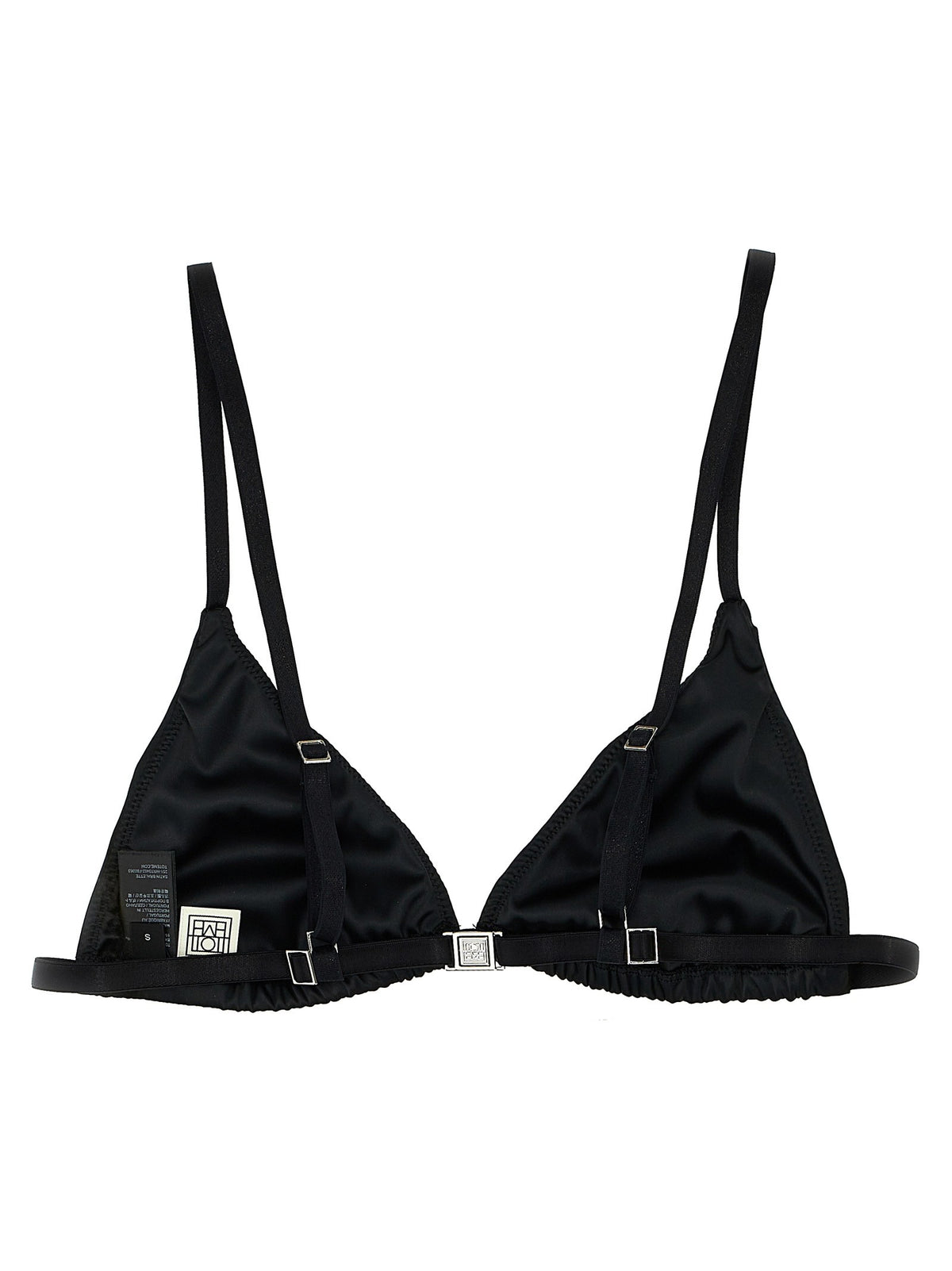 Toteme Satin Bralette Black