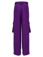 Versace Satin Cargo Pants Purple, view 2
