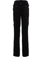 David Koma Satin Cargo Pants Black, view 2