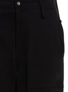 David Koma Satin Cargo Pants Black, view 3