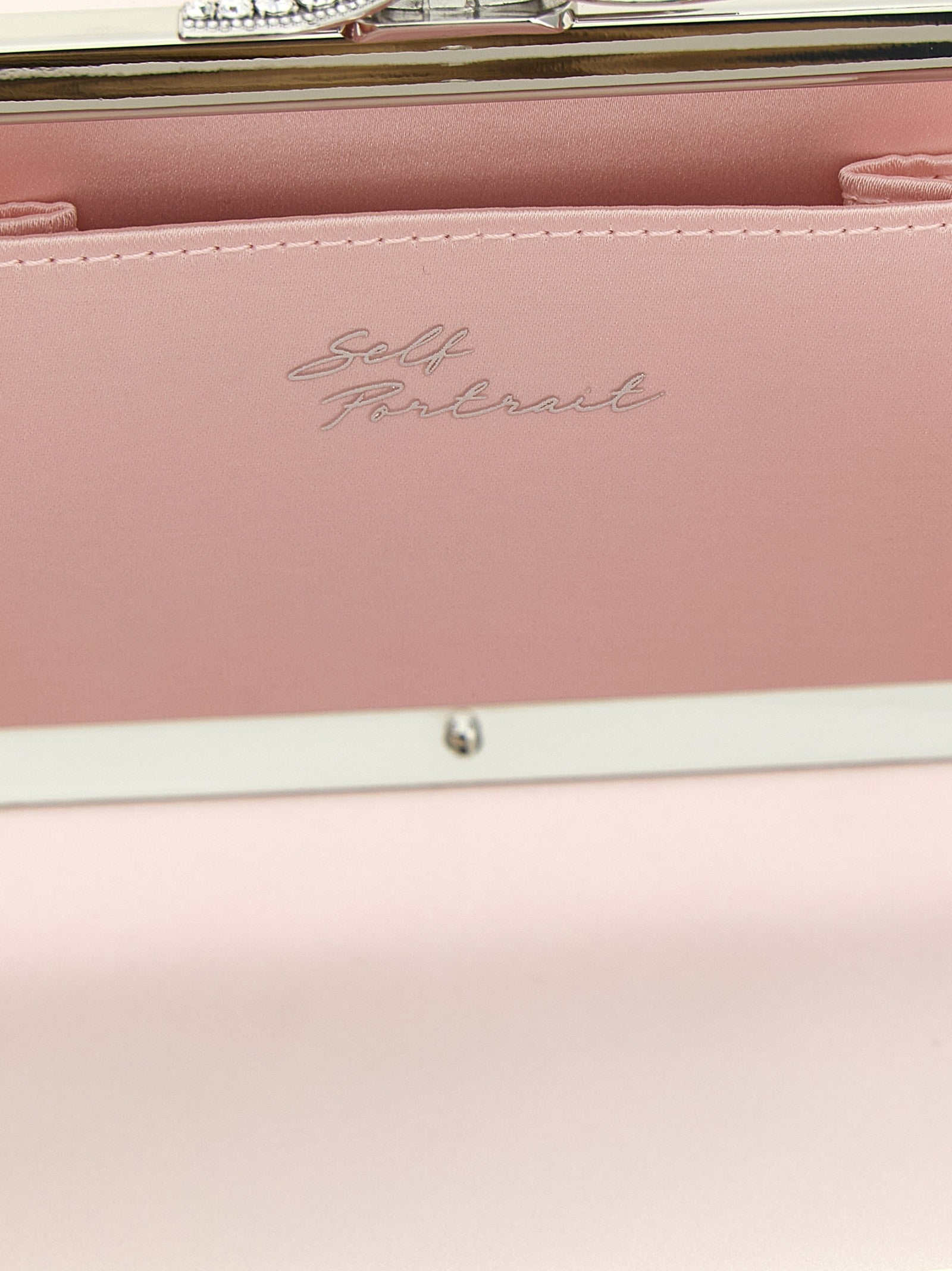 self-portrait Satin Clutch Blue