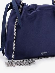 Jimmy Choo Women's Satin Crossbody Bag Blue