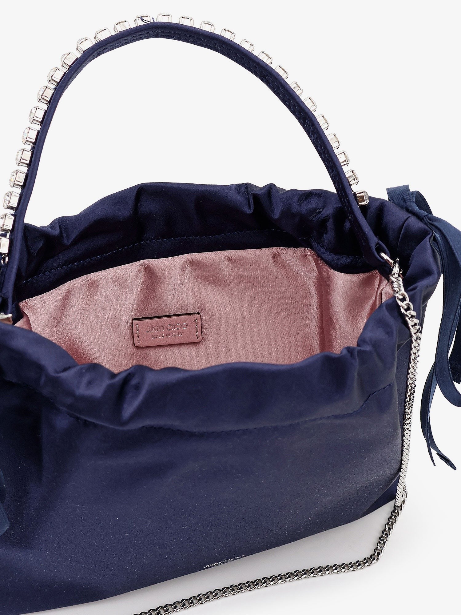 Jimmy Choo Women's Satin Crossbody Bag Blue